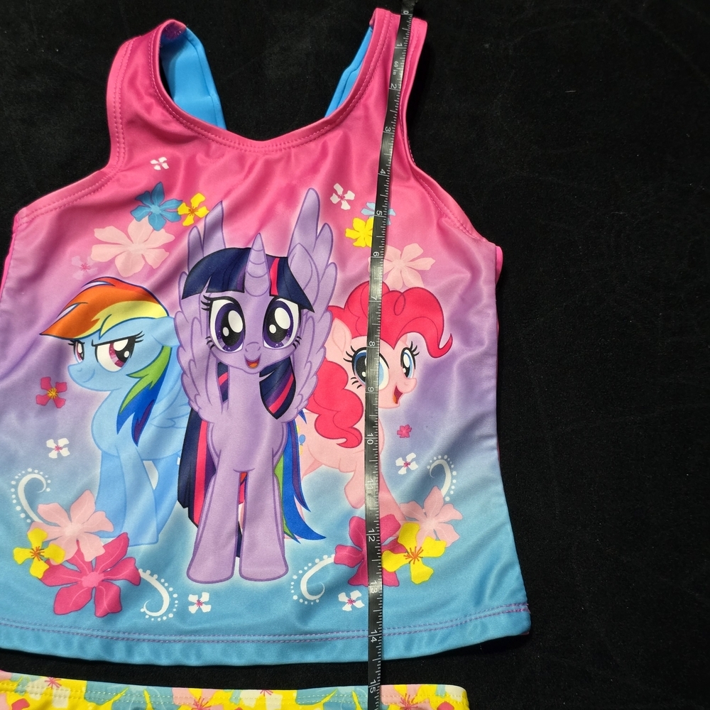 My Little Pony Swimsuit Set with Pink and Blue Top - Picture 6 of 7